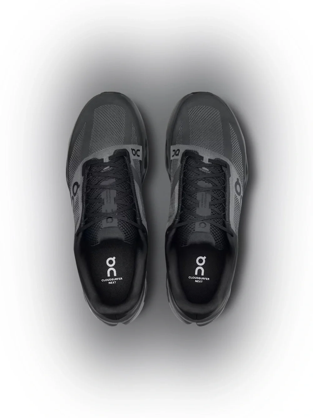 NIB On Cloudsurfer Next Mens 10.5W Wide Black Athletic Running Shoes Trainer NEW